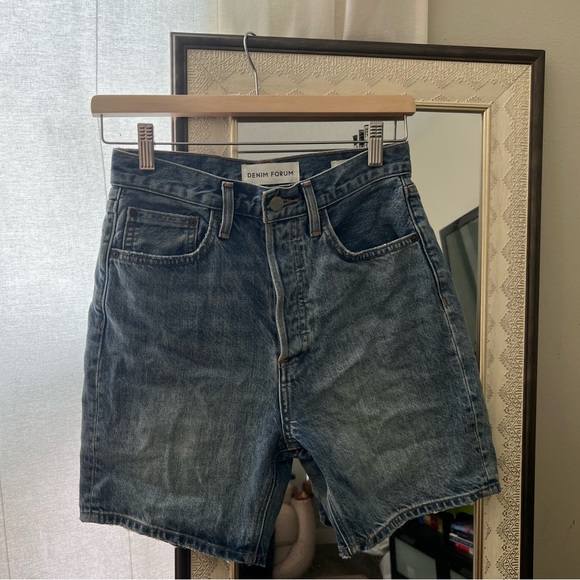 Denim Forum The Joni Loose Long Short - Picture 1 of 3
